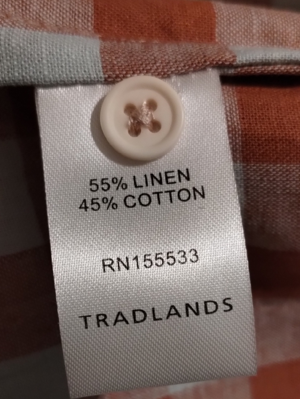 Tradlands NWT Linen Chalet Tiered Dress Misty Blue Gingham S - Picture 10 of 10